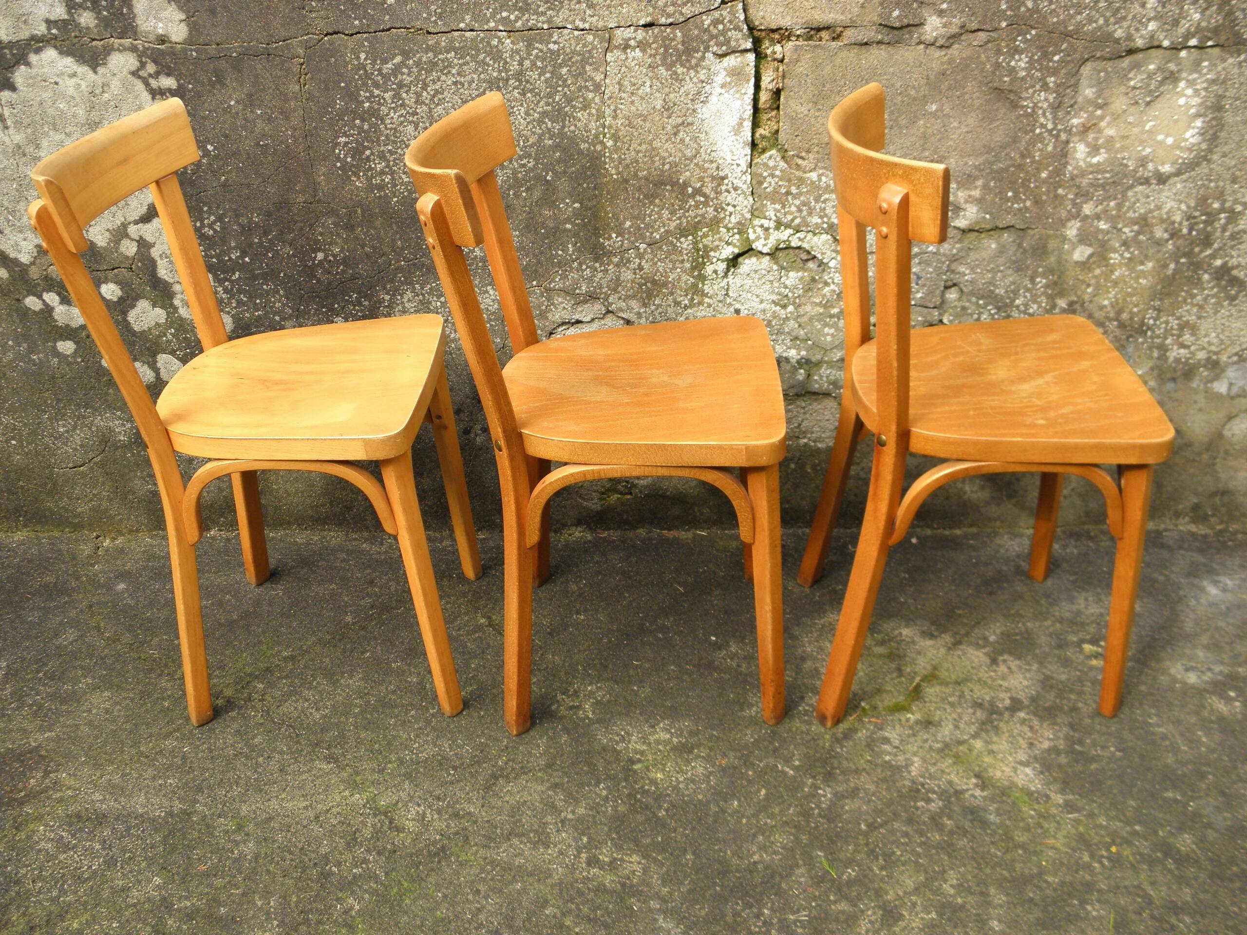 Set of 6 Baumann bistro chairs n° 18