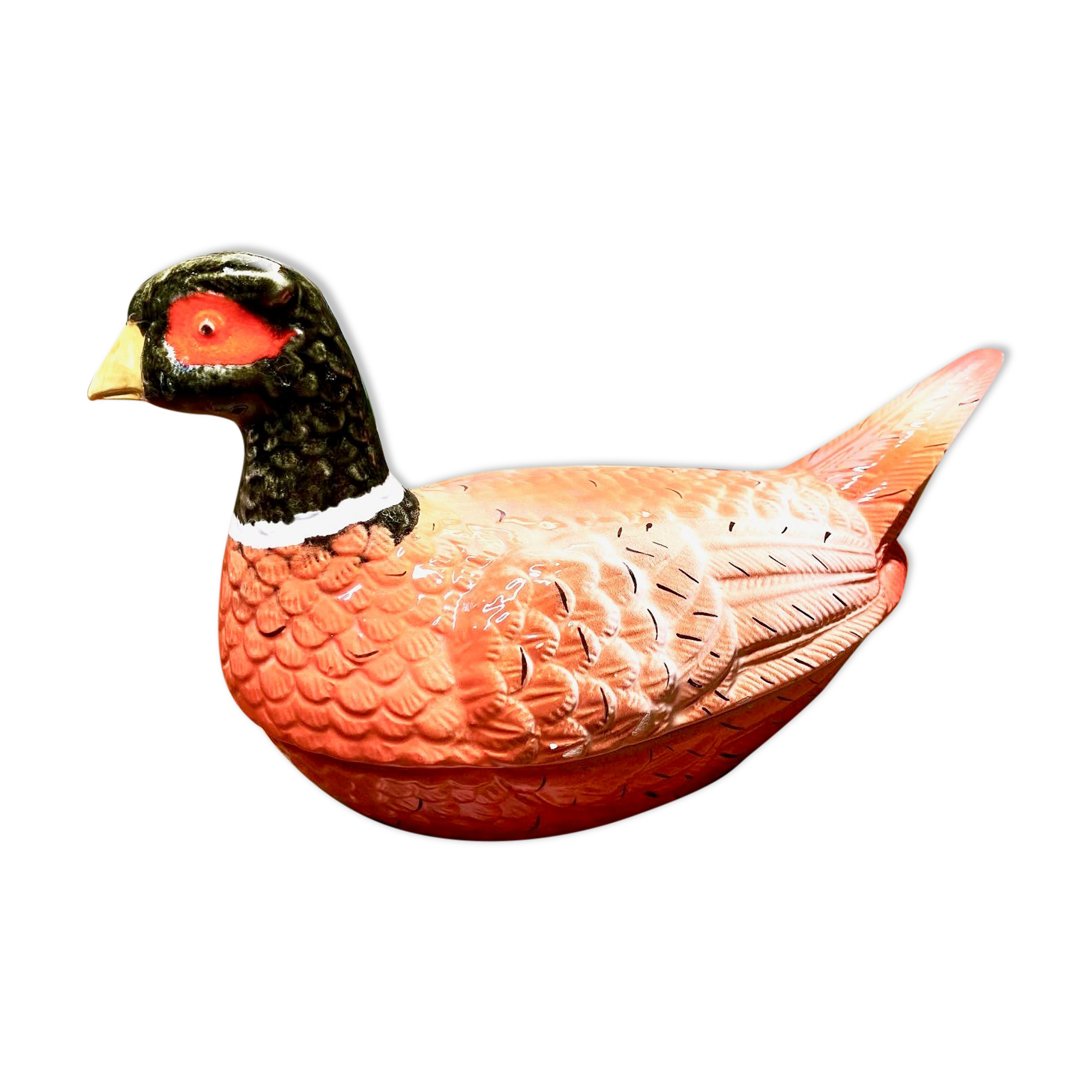 Pheasant terrine in faience Michel Caugant