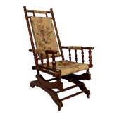 Rocking chair victorien – Aesthetic / Eastlake Movement, vers 1800