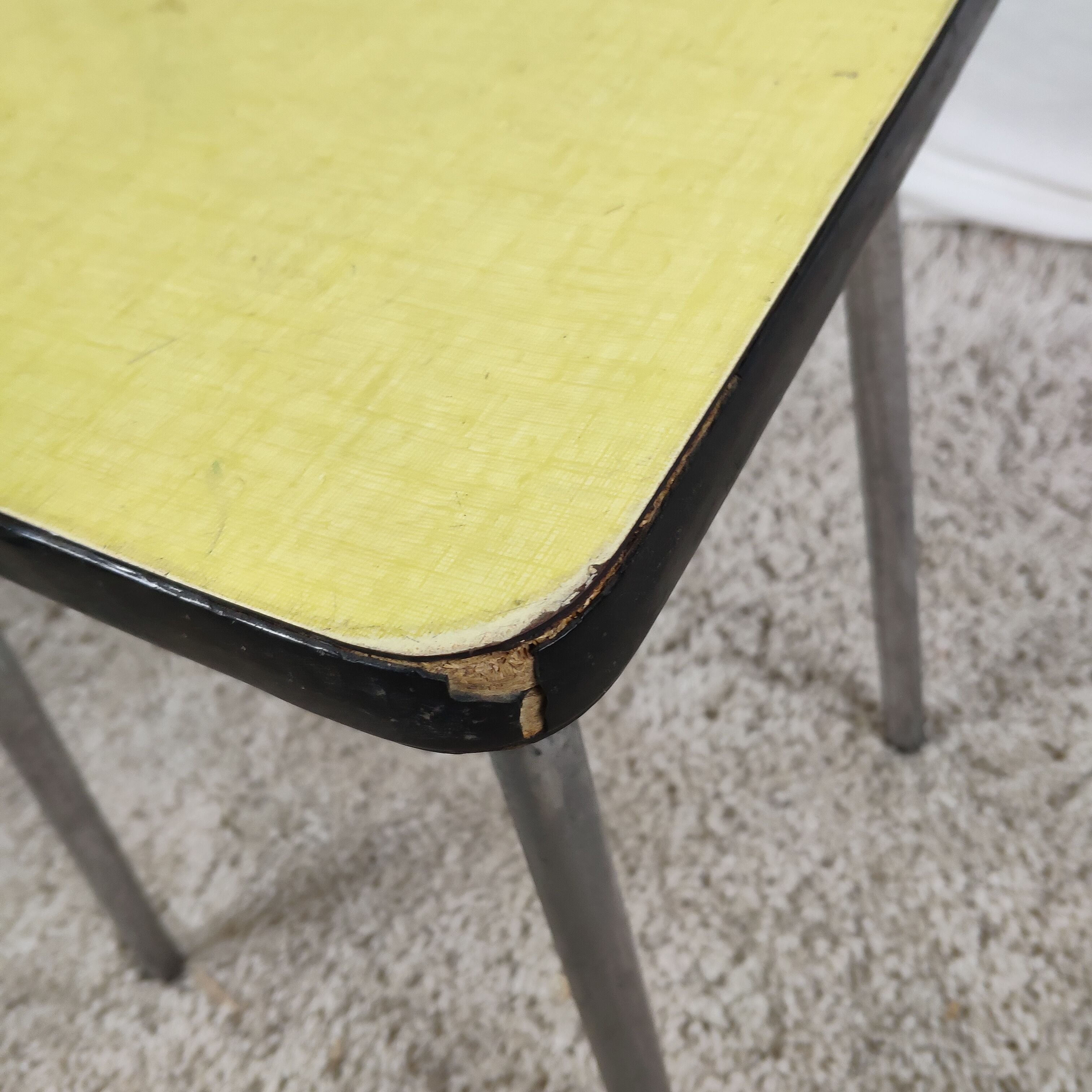 Formica yellow stool