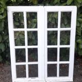 Fenêtre chêne H96,8xL80,5cm ancienne petits carreaux