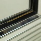 Vintage silver Deknudt mirror in Hollywood Regency style, 107 cm