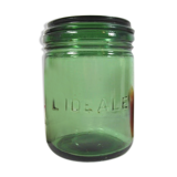 Vintage glass green can-din jar by l'ideale
