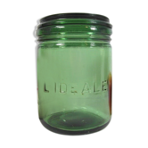 Bocal de conserve vintage verre vert par l' ideale