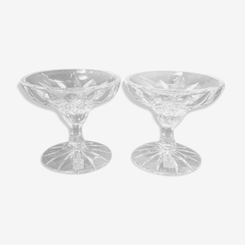 Pair of Nachtmann crystal candlesticks