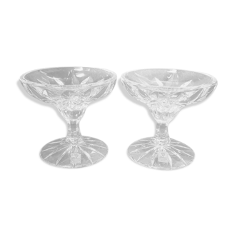 Pair of Nachtmann crystal candlesticks