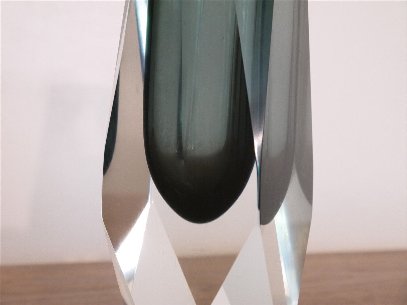 Vase sommerso de Flavio Poli pour Seguso, Murano