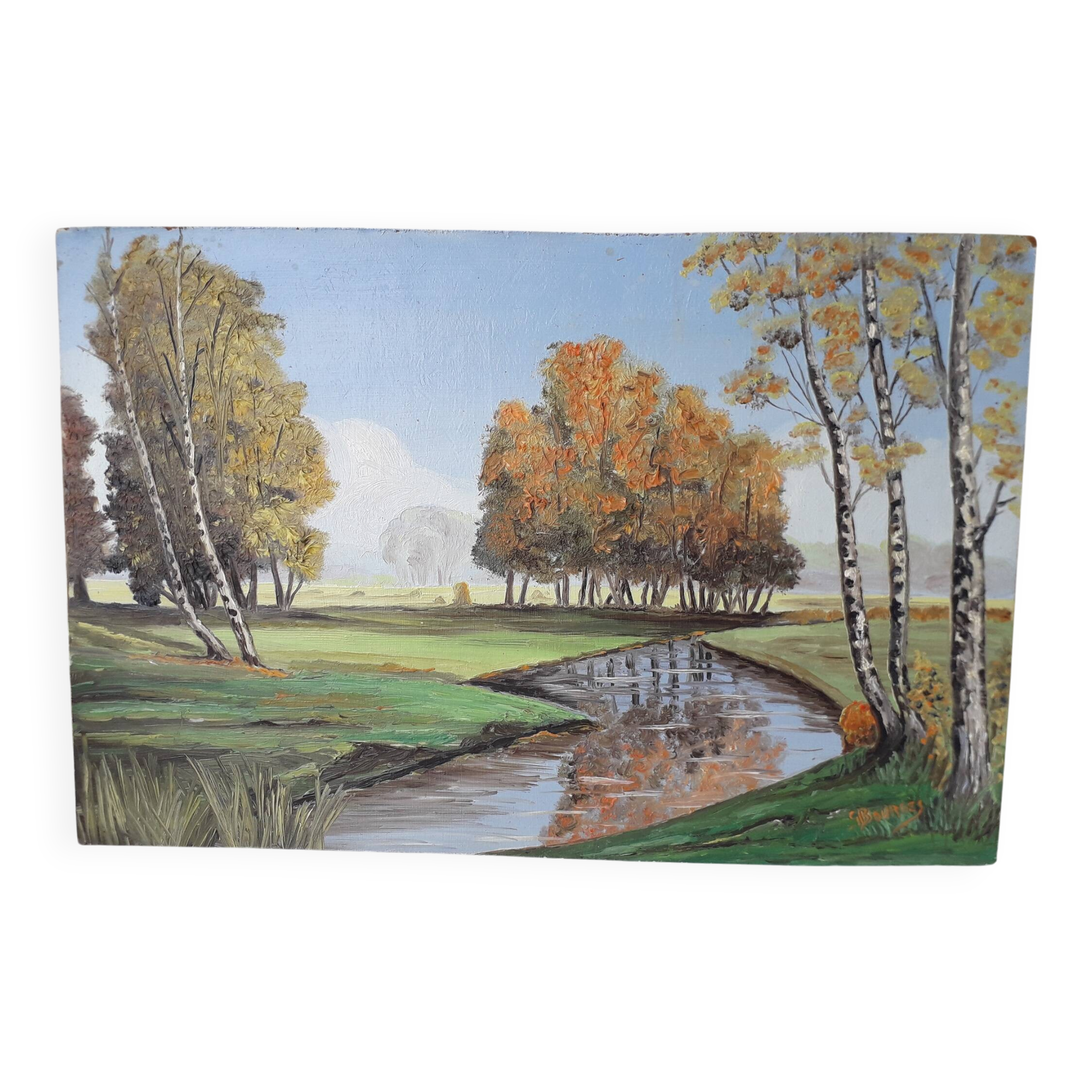 Landscape oil painting