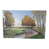 Landscape oil painting