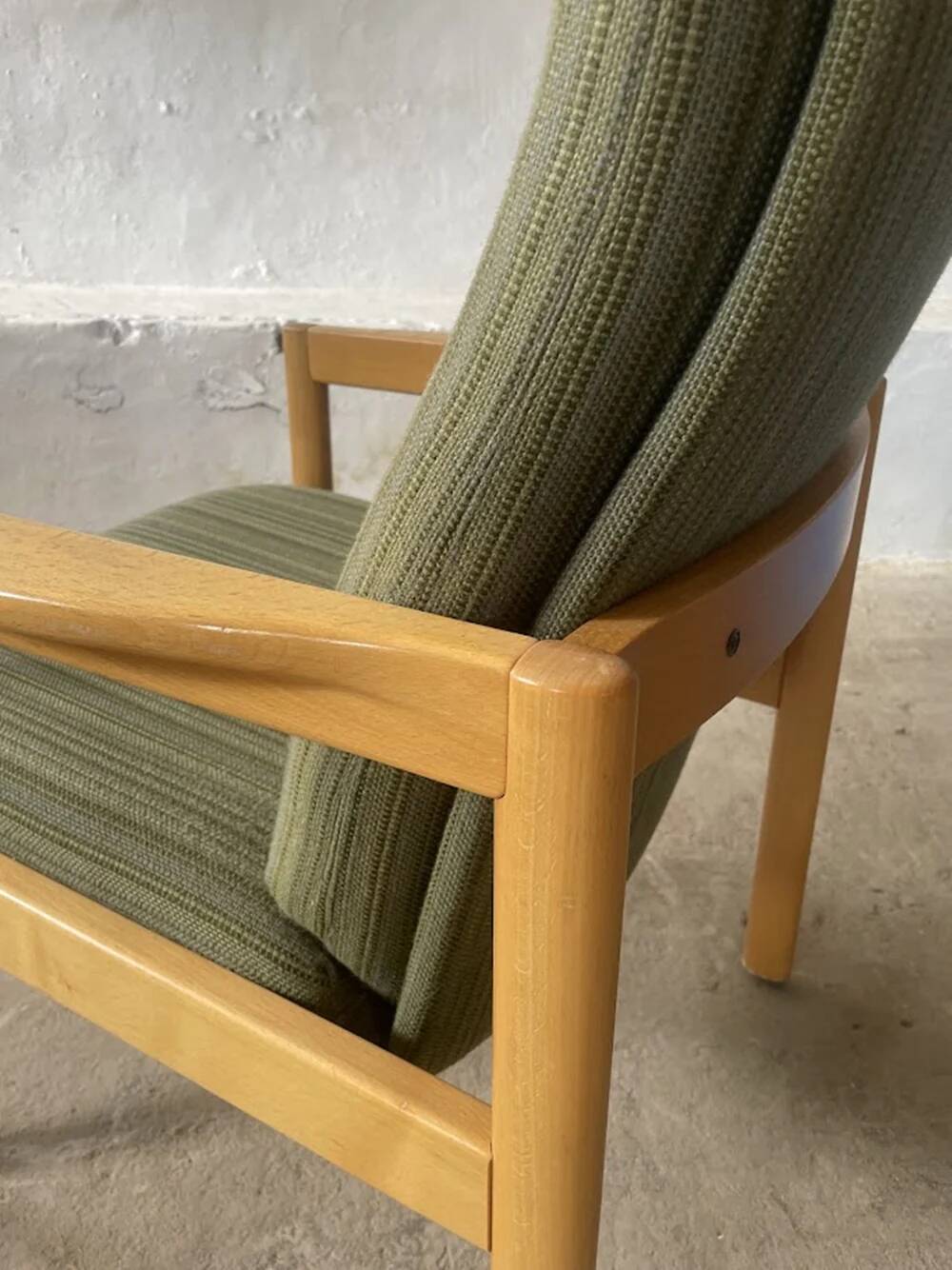 Scandinavian high-back lounge chair