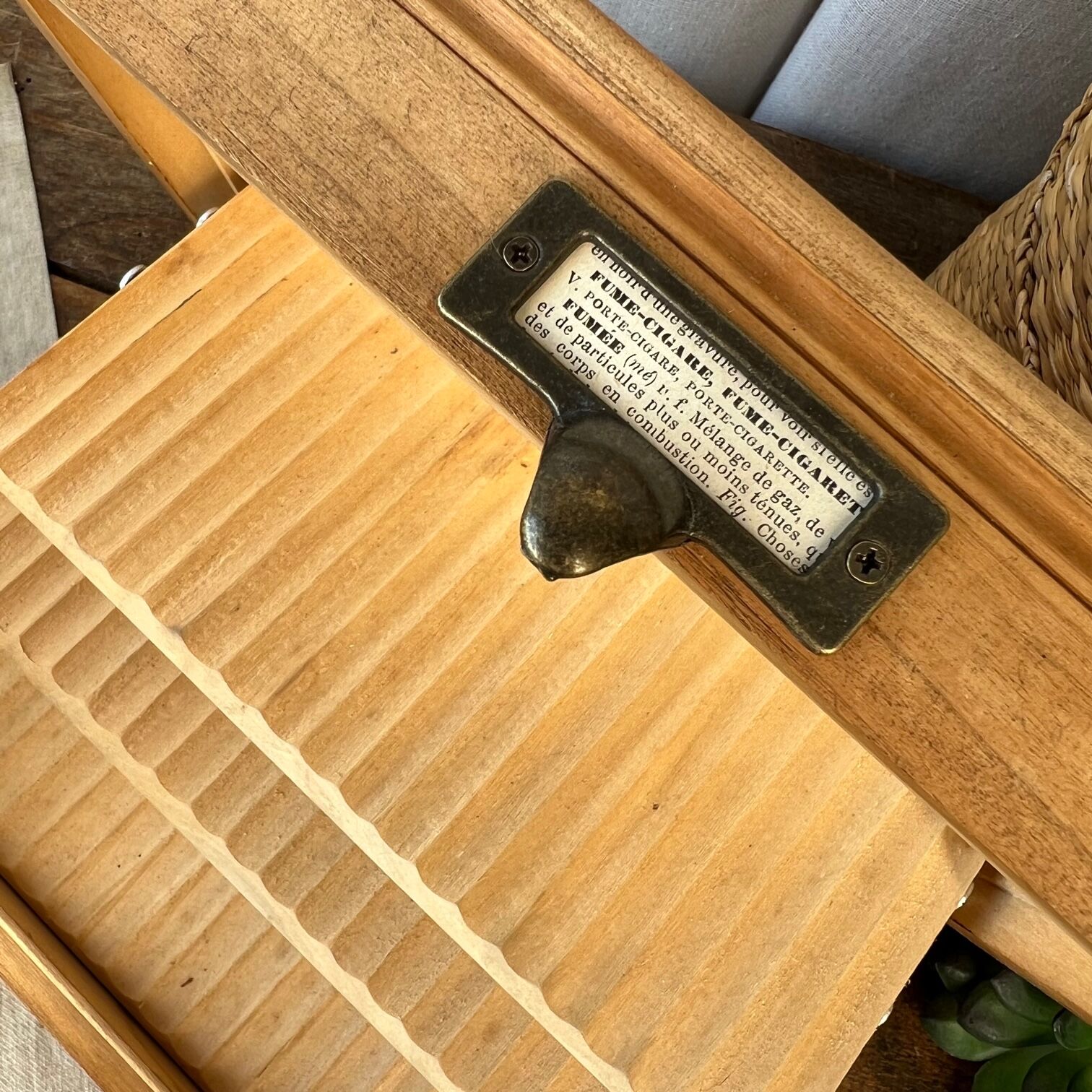 Art deco cigarette dispenser box