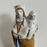 18th century earthenware Virgin giving birth