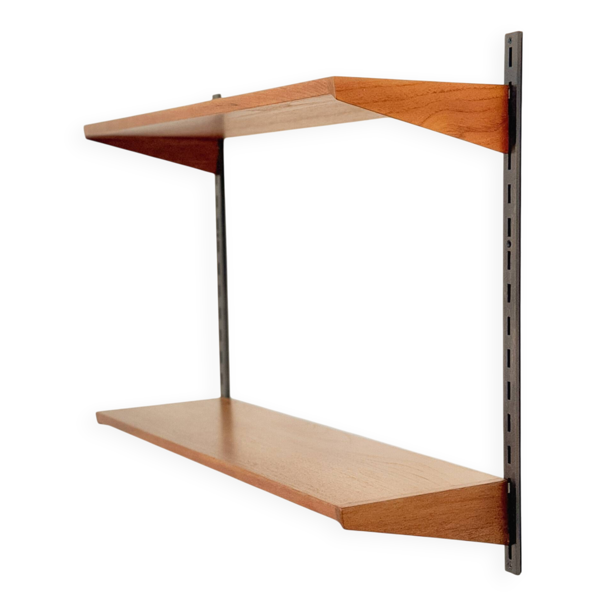 Kai Kristiansen Teak Wall Shelves, FM Møbler, Denmark 1960s