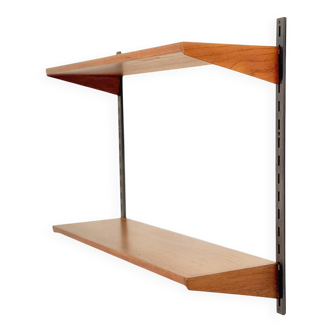 Kai Kristiansen Teak Wall Shelves, FM Møbler, Denmark 1960s