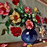 Tableau fleurs vintage
