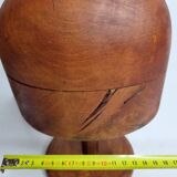 Old wooden hat shape on foot, 1900