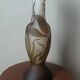 Art Deco glass paste vase signed Macau, Gallé inspiration, plant decoration
