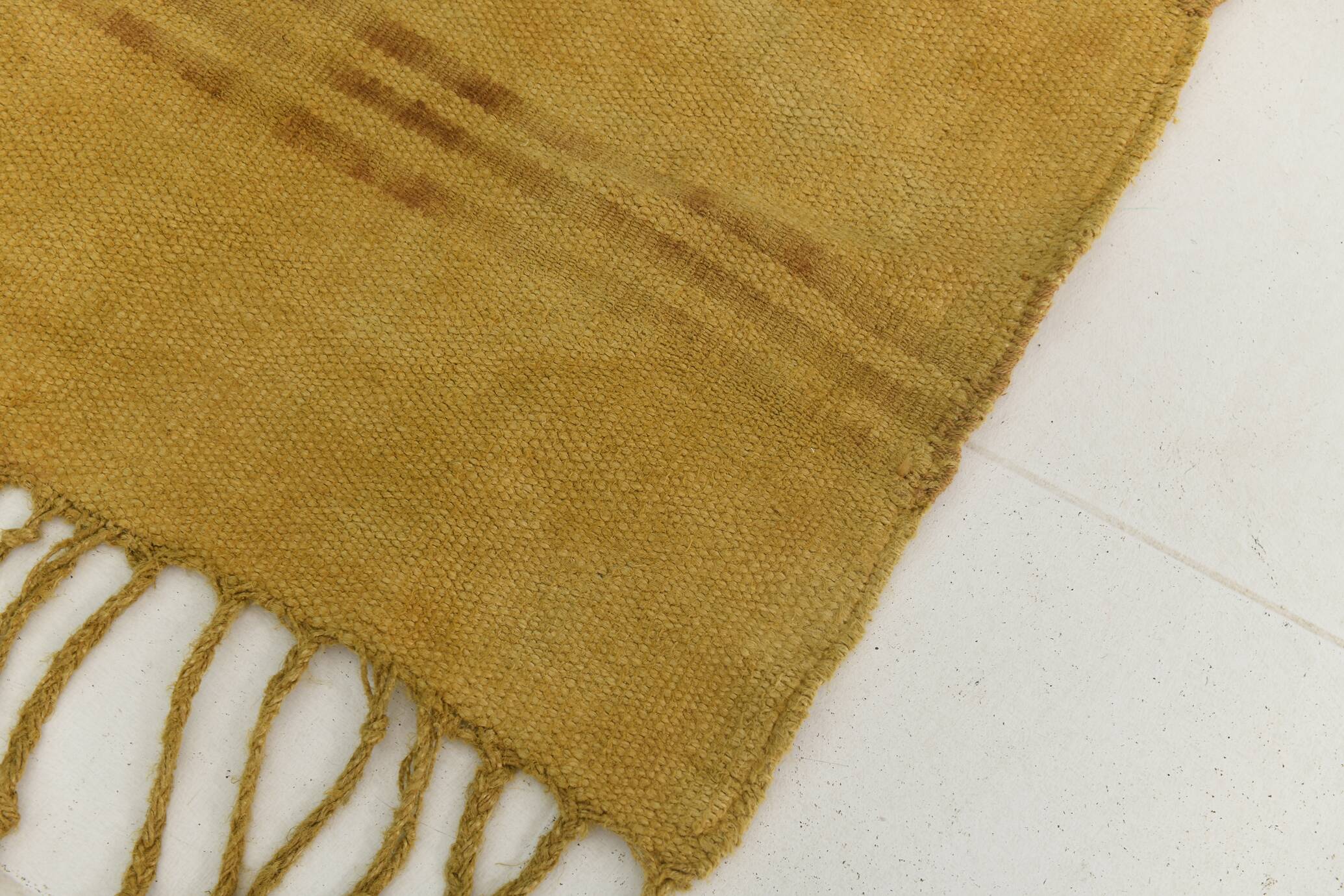 6x9 Mustard Yellow Handwoven Kilim Rug, Area Rug For Home Decor, 168x270 Cm