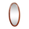 Large beveled oval mirror