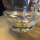 Pair of flat-cut crystal bottles