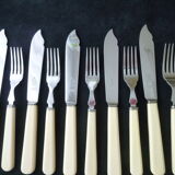 Set of Butler and Sheffield fish cutlery, 10 pieces