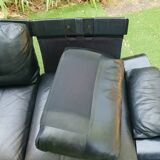 3 seater leather sofa 1970