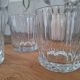 Verres à eau ou à whisky en verre ciselé