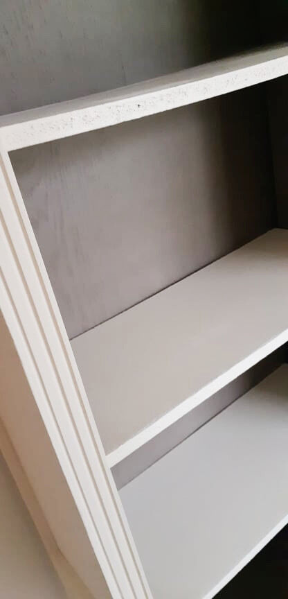 Patinated library showcase