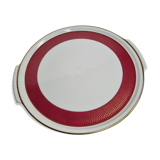 Plat de présentation en porcelaine Suisse de Langenthal, vintage, décor empire, 33 cm