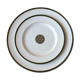 Duo flat plate - royal Doulton Oxford Green dessert, Bone China