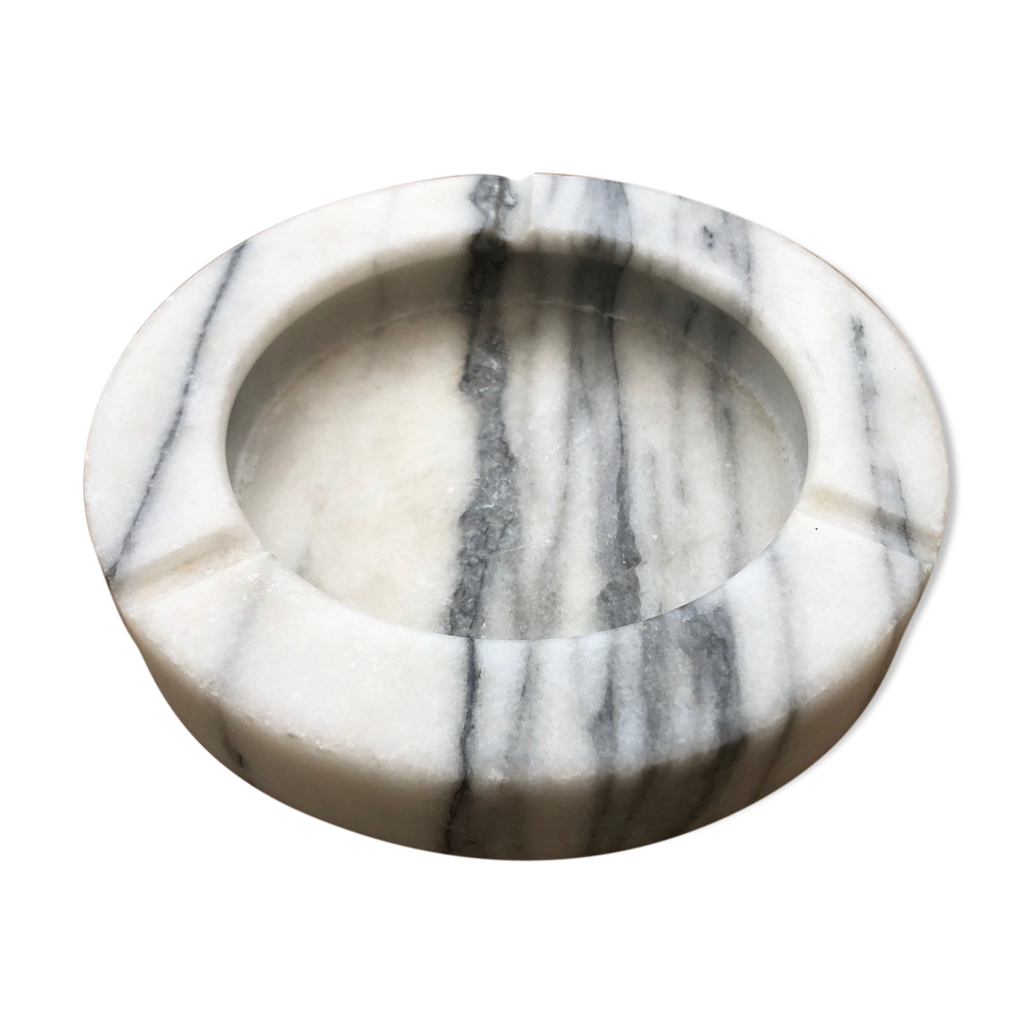 70' white marble ashtray