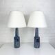 Pair of Einar Johansen ceramic table lamps, Soholm, Denmark, 1960s