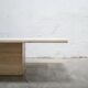 Table basse vintage en travertin
