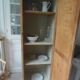 Vintage Parisian 1-door wardrobe, it has been completely cleaned, sanded, treated and waxed.