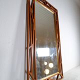Rare large mirror "Konkret" Mid-Century Yngve Ekström by Eden Spegel in Sweden