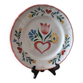 Assiette plate décorative Faïence  d'Art ,France
