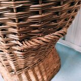 Vintage rattan wicker beach cabin Emmanuelle armchair
