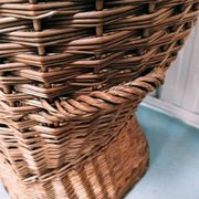 Cabine de plage osier rotin vintage fauteuil Emmanuelle