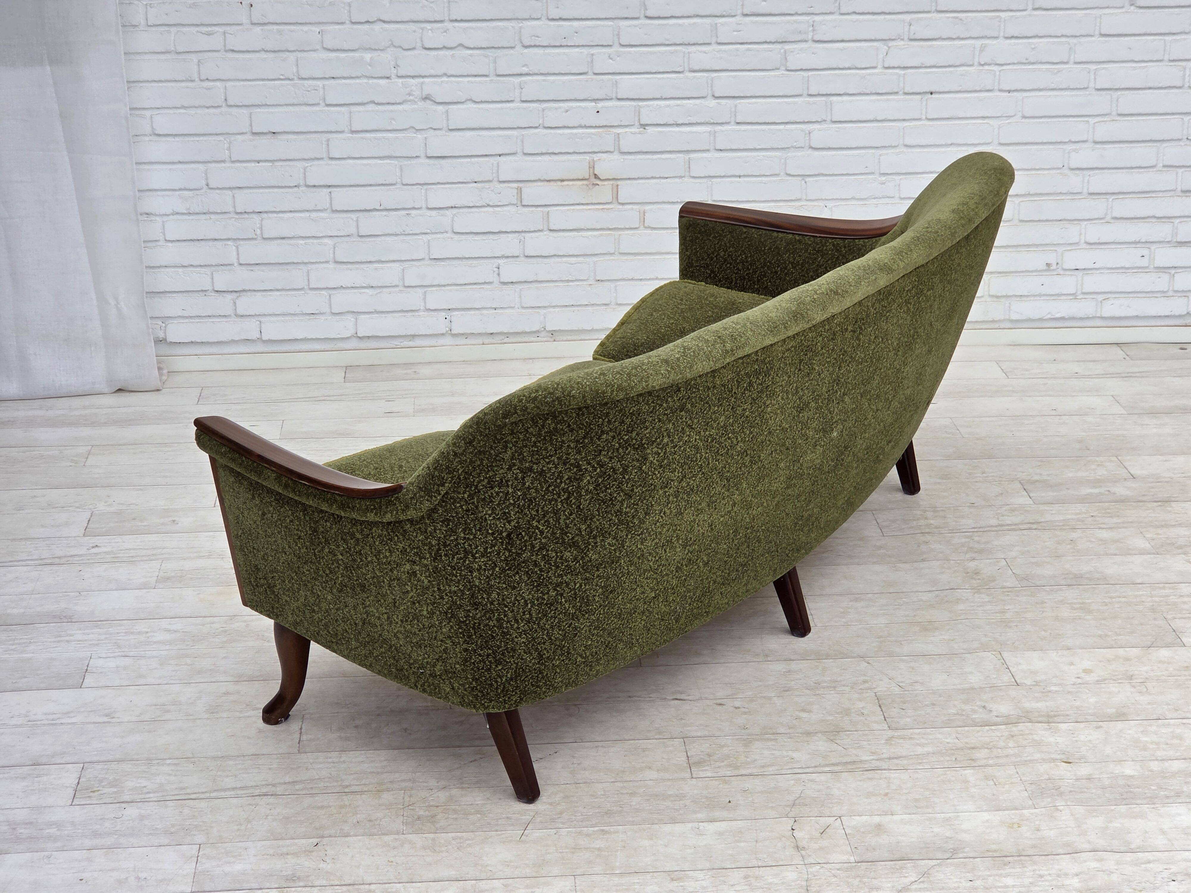 1970s, Norwegian vintage 3-seater sofa, teak wood.