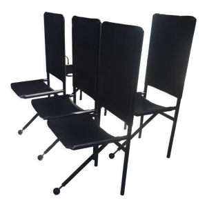 Set de 6 chaises de salle - manger pieds