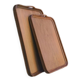 Large Art Deco wooden trays 1940 France