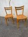 Two Baumann bistro chairs 56