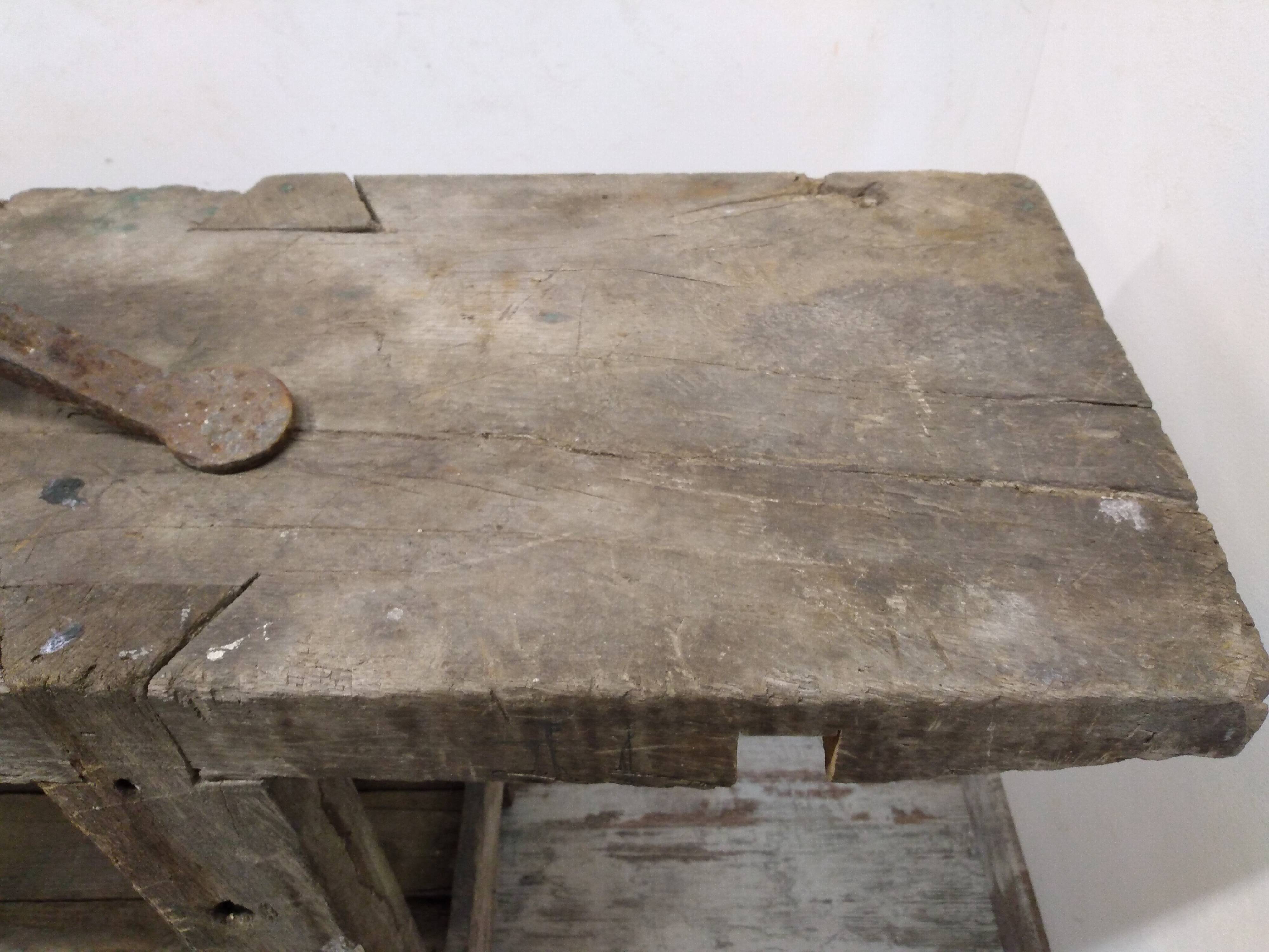 Old carpenter's workbench