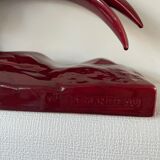 Faisan Art déco de Lemanceau fait par Saint Clément. Céramique vintage Charles Lemanceau.