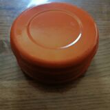 Vintage orange rotating ashtray