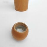 Vintage pine wood carafe bottle