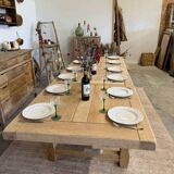 Large farmhouse table with extensions