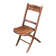 Chaise pliante vintage en bois patiné