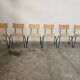 Lot of 6 bistro chairs from the 1980s