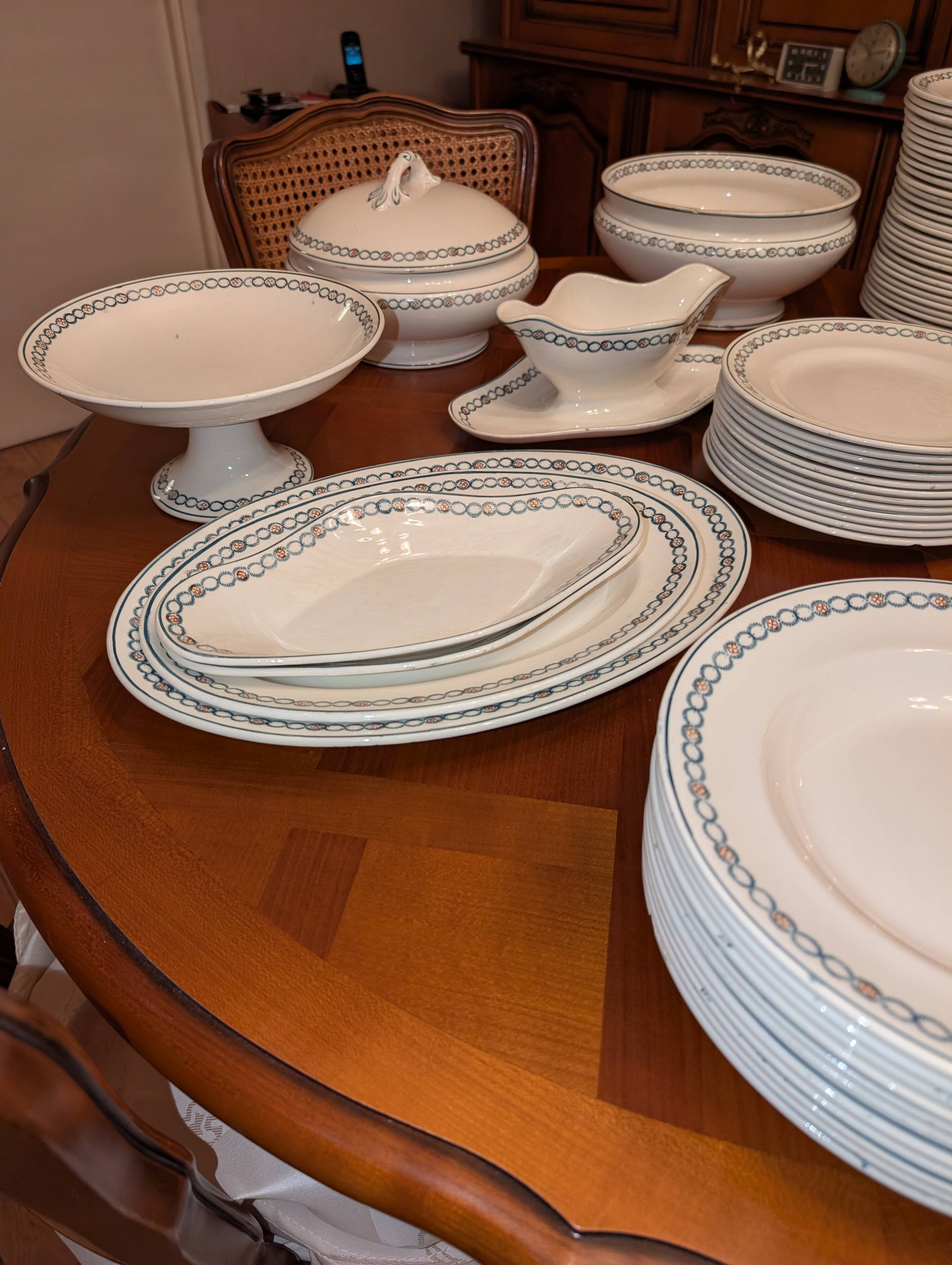 Rare & Important Longwy Table Service – 65 Pieces
